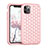 Custodia Silicone e Plastica Opaca Cover Fronte e Retro 360 Gradi Bling-Bling U01 per Apple iPhone 11 Pro Oro Rosa