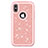 Custodia Silicone e Plastica Opaca Cover Fronte e Retro 360 Gradi Bling-Bling U01 per Apple iPhone X