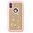 Custodia Silicone e Plastica Opaca Cover Fronte e Retro 360 Gradi Bling-Bling U01 per Apple iPhone X