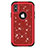 Custodia Silicone e Plastica Opaca Cover Fronte e Retro 360 Gradi Bling-Bling U01 per Apple iPhone X Rosso
