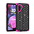Custodia Silicone e Plastica Opaca Cover Fronte e Retro 360 Gradi Bling-Bling U01 per Samsung Galaxy Note 10 5G Rosa Caldo