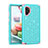 Custodia Silicone e Plastica Opaca Cover Fronte e Retro 360 Gradi Bling-Bling U01 per Samsung Galaxy Note 10 Plus