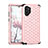 Custodia Silicone e Plastica Opaca Cover Fronte e Retro 360 Gradi Bling-Bling U01 per Samsung Galaxy Note 10 Plus 5G Rosa