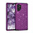 Custodia Silicone e Plastica Opaca Cover Fronte e Retro 360 Gradi Bling-Bling U01 per Samsung Galaxy Note 10 Plus 5G Viola