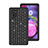 Custodia Silicone e Plastica Opaca Cover Fronte e Retro 360 Gradi Bling-Bling U01 per Samsung Galaxy Note 10 Plus Nero