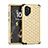 Custodia Silicone e Plastica Opaca Cover Fronte e Retro 360 Gradi Bling-Bling U01 per Samsung Galaxy Note 10 Plus Oro e Nero