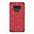 Custodia Silicone e Plastica Opaca Cover Fronte e Retro 360 Gradi Bling-Bling U01 per Samsung Galaxy Note 9 Rosso