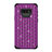 Custodia Silicone e Plastica Opaca Cover Fronte e Retro 360 Gradi Bling-Bling U01 per Samsung Galaxy Note 9 Viola