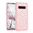 Custodia Silicone e Plastica Opaca Cover Fronte e Retro 360 Gradi Bling-Bling U01 per Samsung Galaxy S10