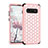 Custodia Silicone e Plastica Opaca Cover Fronte e Retro 360 Gradi Bling-Bling U01 per Samsung Galaxy S10