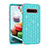 Custodia Silicone e Plastica Opaca Cover Fronte e Retro 360 Gradi Bling-Bling U01 per Samsung Galaxy S10 5G