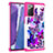 Custodia Silicone e Plastica Opaca Cover Fronte e Retro 360 Gradi JX1 per Samsung Galaxy Note 20 5G Rosa Caldo