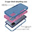 Custodia Silicone e Plastica Opaca Cover Fronte e Retro 360 Gradi MQ1 per Samsung Galaxy M02s