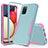 Custodia Silicone e Plastica Opaca Cover Fronte e Retro 360 Gradi MQ1 per Samsung Galaxy M02s