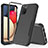 Custodia Silicone e Plastica Opaca Cover Fronte e Retro 360 Gradi MQ1 per Samsung Galaxy M02s Nero