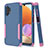 Custodia Silicone e Plastica Opaca Cover Fronte e Retro 360 Gradi MQ1 per Samsung Galaxy M32 5G