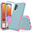 Custodia Silicone e Plastica Opaca Cover Fronte e Retro 360 Gradi MQ1 per Samsung Galaxy M32 5G