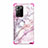Custodia Silicone e Plastica Opaca Cover Fronte e Retro 360 Gradi N02 per Samsung Galaxy Note 20 Ultra 5G Rosa Caldo