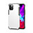 Custodia Silicone e Plastica Opaca Cover Fronte e Retro 360 Gradi per Apple iPhone 12 Pro Max Rosso