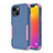 Custodia Silicone e Plastica Opaca Cover Fronte e Retro 360 Gradi per Apple iPhone 13 Mini