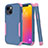 Custodia Silicone e Plastica Opaca Cover Fronte e Retro 360 Gradi per Apple iPhone 13 Mini Multicolore