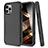 Custodia Silicone e Plastica Opaca Cover Fronte e Retro 360 Gradi per Apple iPhone 14 Pro Nero