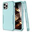 Custodia Silicone e Plastica Opaca Cover Fronte e Retro 360 Gradi per Apple iPhone 14 Pro Verde
