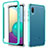 Custodia Silicone e Plastica Opaca Cover Fronte e Retro 360 Gradi per Samsung Galaxy A02 Verde