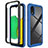 Custodia Silicone e Plastica Opaca Cover Fronte e Retro 360 Gradi per Samsung Galaxy A03 Core
