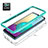 Custodia Silicone e Plastica Opaca Cover Fronte e Retro 360 Gradi per Samsung Galaxy M02