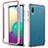 Custodia Silicone e Plastica Opaca Cover Fronte e Retro 360 Gradi per Samsung Galaxy M02 Oro Rosa