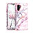 Custodia Silicone e Plastica Opaca Cover Fronte e Retro 360 Gradi per Samsung Galaxy Note 10 5G Oro Rosa