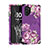 Custodia Silicone e Plastica Opaca Cover Fronte e Retro 360 Gradi per Samsung Galaxy Note 10 Plus Viola