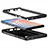 Custodia Silicone e Plastica Opaca Cover Fronte e Retro 360 Gradi R01 per Samsung Galaxy Note 20 5G Nero