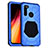 Custodia Silicone e Plastica Opaca Cover Fronte e Retro 360 Gradi R01 per Xiaomi Redmi Note 8 Blu