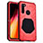 Custodia Silicone e Plastica Opaca Cover Fronte e Retro 360 Gradi R01 per Xiaomi Redmi Note 8 Rosso