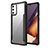 Custodia Silicone e Plastica Opaca Cover Fronte e Retro 360 Gradi R02 per Samsung Galaxy Note 20 5G Nero