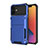 Custodia Silicone e Plastica Opaca Cover Fronte e Retro 360 Gradi R03 per Apple iPhone 12 Mini Blu