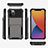 Custodia Silicone e Plastica Opaca Cover Fronte e Retro 360 Gradi R03 per Apple iPhone 12 Pro