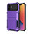 Custodia Silicone e Plastica Opaca Cover Fronte e Retro 360 Gradi R03 per Apple iPhone 12 Viola