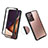 Custodia Silicone e Plastica Opaca Cover Fronte e Retro 360 Gradi R04 per Samsung Galaxy Note 20 Ultra 5G Nero