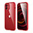 Custodia Silicone e Plastica Opaca Cover Fronte e Retro 360 Gradi R05 per Apple iPhone 12