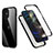 Custodia Silicone e Plastica Opaca Cover Fronte e Retro 360 Gradi R05 per Apple iPhone 12 Mini Nero