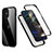 Custodia Silicone e Plastica Opaca Cover Fronte e Retro 360 Gradi R05 per Apple iPhone 12 Nero