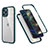 Custodia Silicone e Plastica Opaca Cover Fronte e Retro 360 Gradi R05 per Apple iPhone 12 Pro Verde Notte