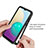 Custodia Silicone e Plastica Opaca Cover Fronte e Retro 360 Gradi U01 per Samsung Galaxy M02