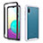 Custodia Silicone e Plastica Opaca Cover Fronte e Retro 360 Gradi U01 per Samsung Galaxy M02 Bianco