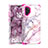 Custodia Silicone e Plastica Opaca Cover Fronte e Retro 360 Gradi U01 per Samsung Galaxy Note 10 Plus Rosa Caldo