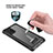 Custodia Silicone e Plastica Opaca Cover Fronte e Retro 360 Gradi U01 per Samsung Galaxy Note 20 5G Nero