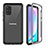 Custodia Silicone e Plastica Opaca Cover Fronte e Retro 360 Gradi U01 per Samsung Galaxy S20 Plus 5G Nero